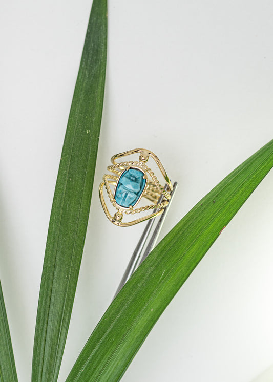 Boho Scarab Ring